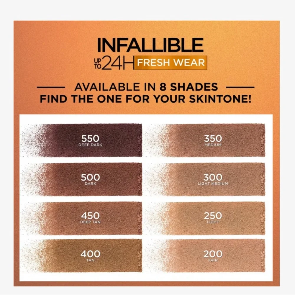L’ORÉAL Paris Infallible 24H Fresh Wear Soft Matte Bronzer - 550 DEEP DARK